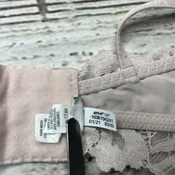 Aerie Bralette Lace Bra 32C Lightly Padded - Picture 9 of 11